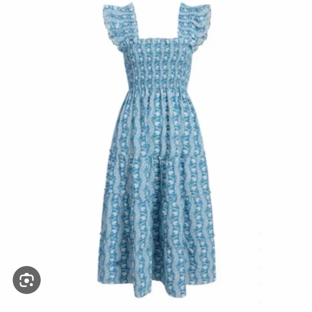 Hill House Blue and White Floral Dress